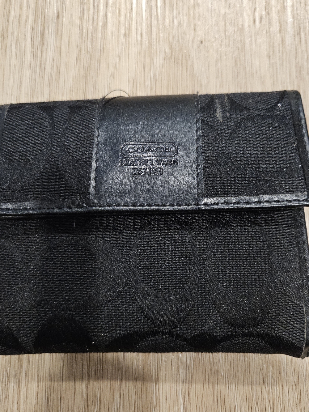 Coach Black Signature Men's Bifold Wallet - Coach